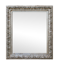miroir-argente-ancien-annees-30-decor-volutes-feuilles-acanthe