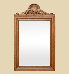 miroir-bois-ancien-a-fronton-coquille