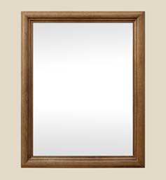 Miroir bois ancien chêne clair massif mouluré Miroir bois ancien chêne clair massif mouluré