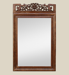 miroir-bois-sculpte-fronton-asiatique miroir-bois-sculpte-fronton-asiatique