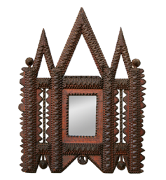 Miroir bois sculpté oriental Miroir bois sculpté oriental