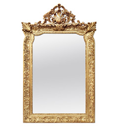 miroir-dore-a-fronton-baroque-style-1880