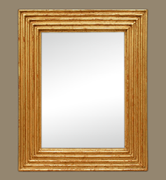 miroir-dore-cannelures-ancien