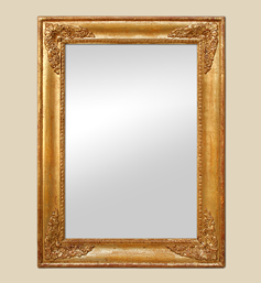 Miroir doré style restauration époque fin XIXème