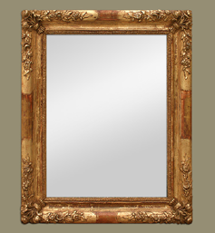 Miroir doré style romantique