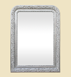 miroir-louis-philippe-cheminee-argente-patine-ancien
