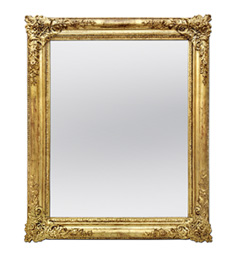miroir-romantique-dore-1830-ancien