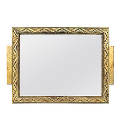 petit-miroir-dore-ancien-art-deco