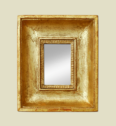 Petit miroir doré époque XIXème