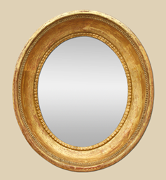petit-miroir-ovale-dore-19eme-siecle